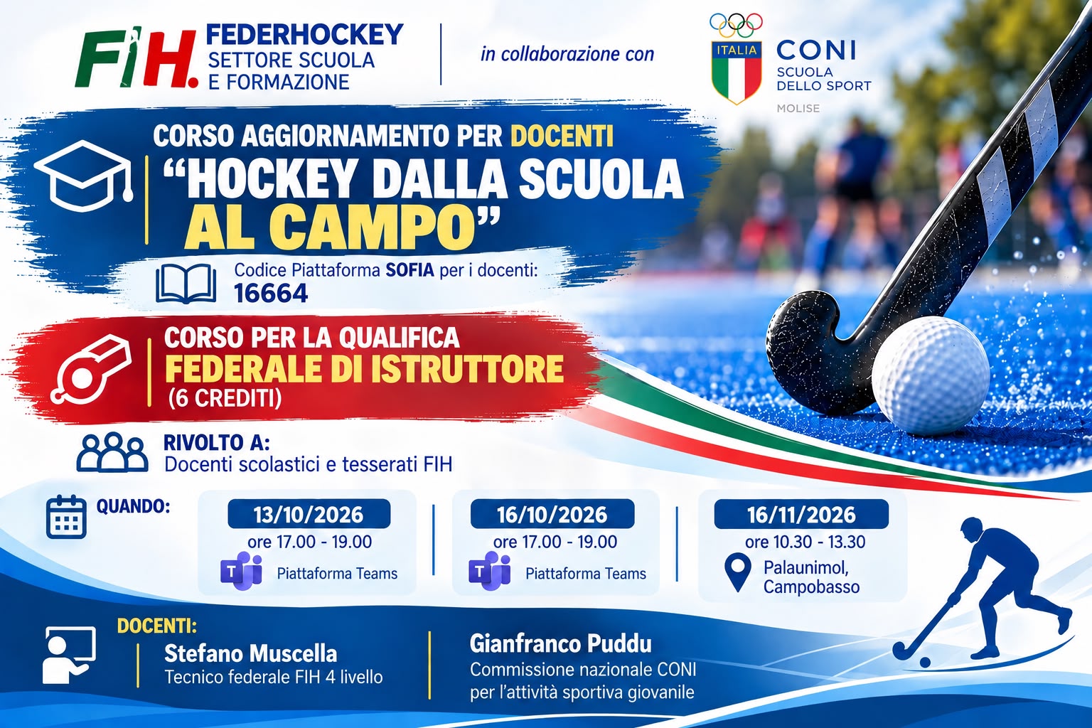 Hockey dalla scuola al campo
