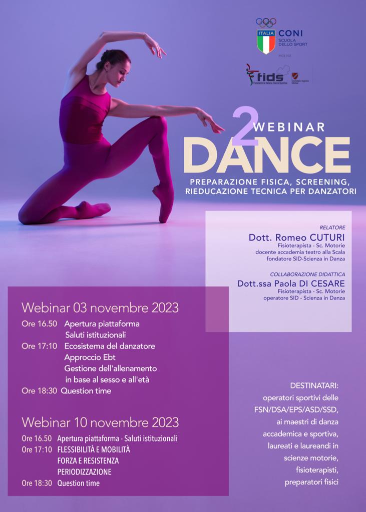 PREPARAZIONE FISICA, SCREENING E RIEDUCAZIONE TECNICA PER DANZATORI 