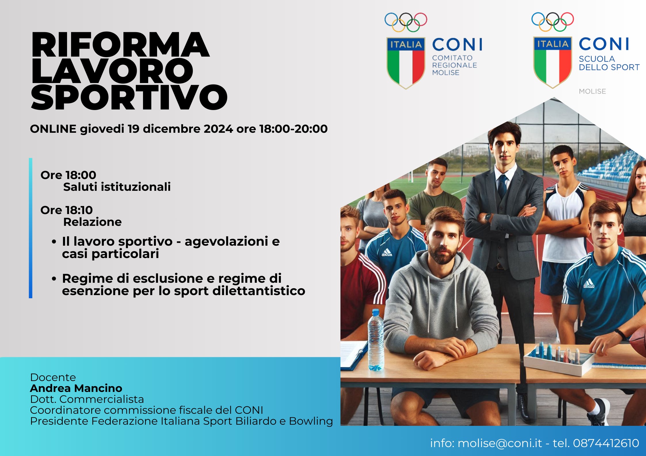 LA RIFORMA del LAVORO SPORTIVO 